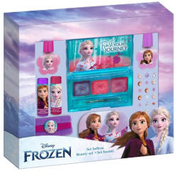 Lorenay Set de machiaj pentru fetite, cu farduri, lacuri de unghii si decoratiuni, Frozen