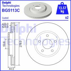 DELPHI Disc frana DELPHI BG5113C (BG5113C)