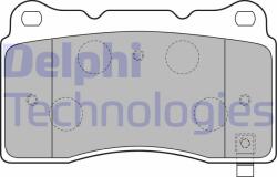 DELPHI set placute frana, frana disc DELPHI LP1858 (LP1858)