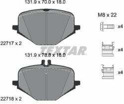 TEXTAR set placute frana, frana disc TEXTAR 2271701 (2271701)