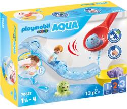 Playmobil Tobogan de apa si animale - Playmobil 1.2. 3 (PM70637) - kidiko