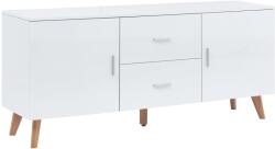 vidaXL Servantă, alb, 160x40x70 cm, MDF (247305) Comoda