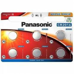 Panasonic Baterie buton litiu PANASONIC CR2016, 3V, 6 buc. într-un blister /preț pentru 6 buc. / Baterii de unica folosinta