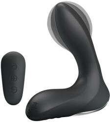 Pretty Love Stimulator Prostata Nasreddin Gonflabil, Remote Control, 12 Moduri Vibratii, Silicon, USB, Negru