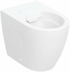 Geberit iCon - WC de sine stătător, scurgere orizontală, Rimfree, KeraTect, alb 502.382. 00.8 (502.382.00.8)