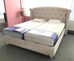 ABC Bedding Visco Lux Cream kárpitozott ágyneműtartós ágy 180x200