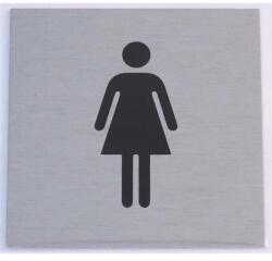 JKH Tábla alumínium öntapadó 60x60mm "női WC" szimbólum (3427172)