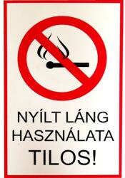 JKH Tábla műanyag A4 "Dohányzás és nyílt láng használata tilos! (3427147)