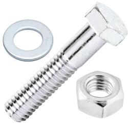 JKH Metrikus csavar hatlapfejű M6x30 +anya+lapos alátét INOX (4 db) (3902816)