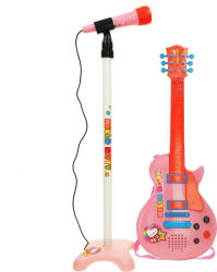 Reig Musicales Set chitara si microfon roz Hello Kitty (RG1509) - piciolino