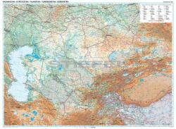 Gizimap Kazahsztán általános földrajzi térképe