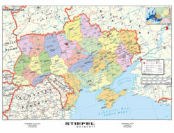 Stiefel Ukrajna politikai keretezett, tűzhető falitérképe - mindentudasboltja - 137 990 Ft