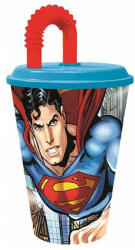 DC Comics Superman szívószálas pohár, műanyag 430 ml