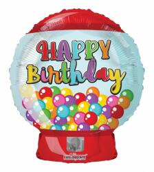  Szülinapi lufi 18" 45cm Happy Birthday Bubble Gum Machine lufi (LUFI293934)