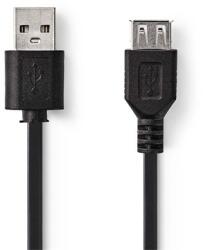 Nedis CCGP60010BK20 USB kábel 2 M USB 2.0 USB A Fekete (CCGP60010BK20)