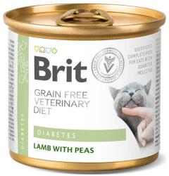 Brit Veterinary Diet Diabetes Lamb&Pea pentru pisici cu diabet 24x200 g hrana dietetica