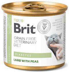 Brit Veterinary Diet Diabetes Lamb&Pea hrana pisici cu diabet 12x200 g