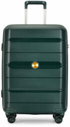 RESENA Gurulós Bőrönd M méretű, 68cm, Sötétzöld (RP1921-M-Green)