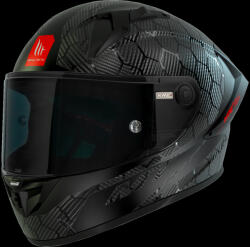 MT Helmets MT KRE+ Carbon Solid A11 integrált motorkerékpár sisak fekete fényes