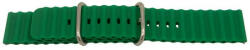  Curea silicon verde cutată cu telescop QR 22mm - 63046