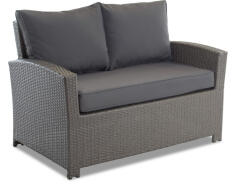 Garden Point 2 személyes techno rattan kerti kanapé Parma antracit Garden Point (GAP110SO2)