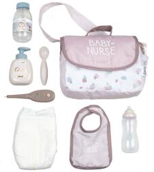 Smoby Gentuta de infasat pentru papusa Baby Nurse Changing Bag 3 ani+ Crem