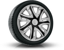 NRM Capace pentru roți HYUNDAI 15", SUPERNOVA BICOLOR argintiu-negru 4bc
