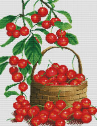 Keresztszemes hímzőkészlet Kosárnyi cseresznye 40x50 cm (12-51096)