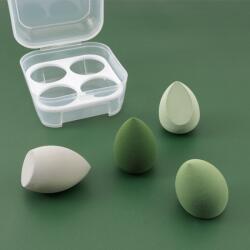Global Fashion Set 4 bucati burete make-up, pentru fond de ten, verde