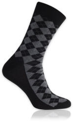 Willsoor Férfi zokni fekete színben, szürke mintával 11259