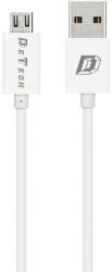 DeTech Кабели за данни DeTech, 10бр. Micro USB, 1.0m, Бял - 14143