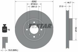 TEXTAR Disc frana TEXTAR PRO 92334003 (92334003)