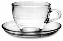  Set de cafea, Pasabahce 97984, 12 piese, 6 cesti si 6 farfurioare, sticla, 90 ml (MGH-72849) Pahar