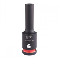 Milwaukee Gépi dugókulcs hatlapú hosszú 6mm 3/8" (4932480280) (4932480280)
