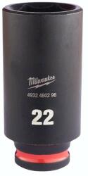 Milwaukee Gépi dugókulcs hatlapú hosszú 22mm 3/8" (4932480296) (4932480296)