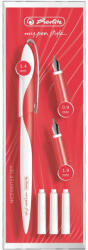 Herlitz Stilou My. Pen Style + 3 Penite Glowing Red Herlitz (hz11360260)