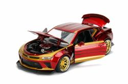 Jada Movie Cars Chevy Camaro SS 2016 Ironman cu figurina scala 1/241/43 (19458)