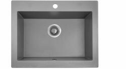 Laveo SRK_510A - LAVEO Komodo 60 gránit mosogató 580X490 szürke (SRK_510A)