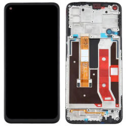 Oppo A72 5G kompatibilis LCD modul kerettel, OEM jellegű, fekete, Grade S+ - speedshop