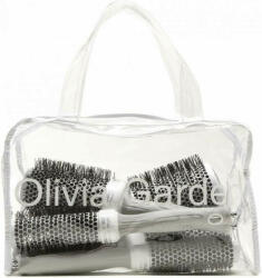 Olivia Garden Kit 5 perii de par Expert Blowout Speed White&Grey (5414343020291)