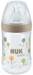 Nuk for Nature Silicone Soother Bottle - 260 ml, mărimea M, bej (10742003)