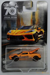 Mattel 70. évfordulós Moving Parts - 2020 Chevy Corvette C8 - Nyitható Kisautó (HMV14)