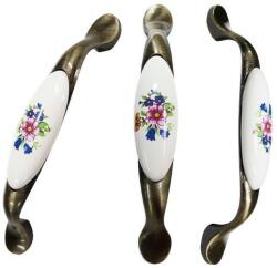 Spectral Mobila Maner cu ornament ceramic floare roz (50 bucati)
