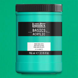 Liquitex Basics akrilfesték, 946 ml - 660, bright aqua green