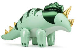 Partydeco Óriás álló lufi 40 inch 100 cm Triceratops, dinoszaurusz, csak levegővel tölthető (LUFI209042)