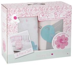 CuddleCo Set de pat 2 piese pentru bebelusi Comfi-Dreams Lovebirds 843022 (843022) - kidiko