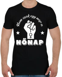 printfashion Nem csak egy nap - Férfi póló - Fekete (12634548)