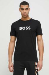 Boss strand póló fekete, mintás - fekete XL