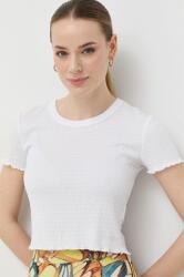 Guess t-shirt SMOKED női, fehér, W3GP34 KBQI0 - fehér L