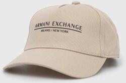 Armani Exchange baseball sapka fehér, nyomott mintás - bézs Univerzális méret